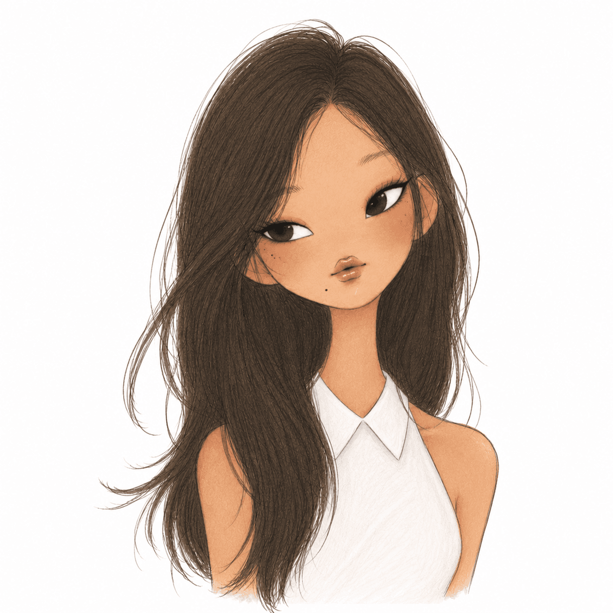 Illustrated portrait of Connie Huang