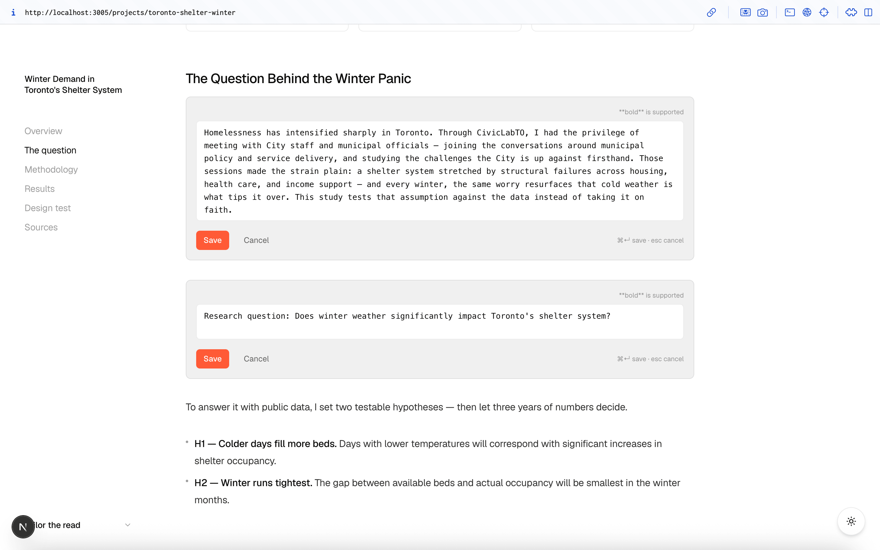 Inline edit affordance