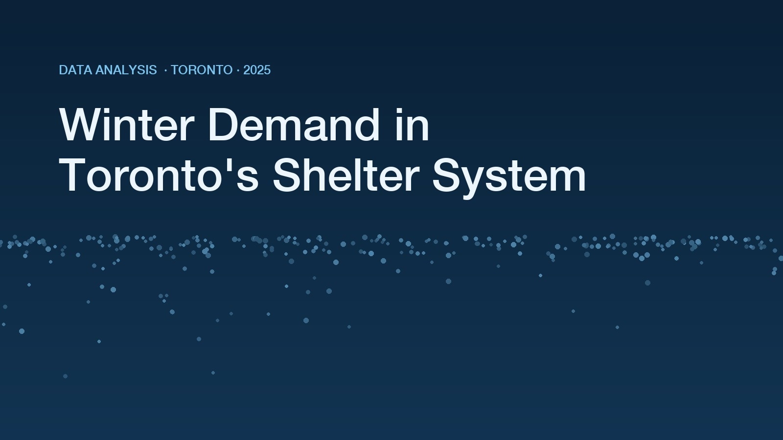 Winter Demand in Toronto's Shelter System
